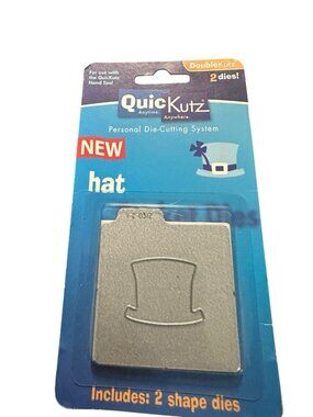 Quickutz 2x2 Hat Cutting Die Set Of 2 St Patrick’s New Paper Crafts Scrapbooking